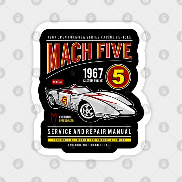 Mach 5 Sticker by OniSide